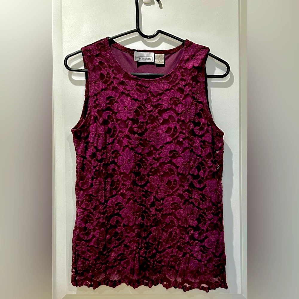 Lacy Tank Top size Medium